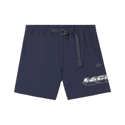 LACOSTE Повседневные шорты Мужские Темно-синие