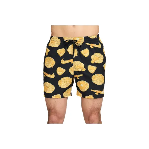 nike Пляжные шорты Мужские Черный Желтый Цвет