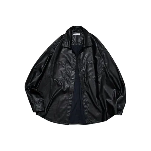 FREAK'S STORE CO-BRAND Черные Мужские Кожаные Куртки