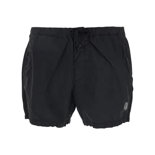 Stone Island Мужские черные плавательные шорты