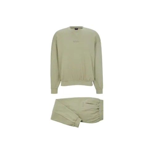 Hugo Boss FW23 Повседневная Спортивная Одежда Мужская Светло-Зеленая