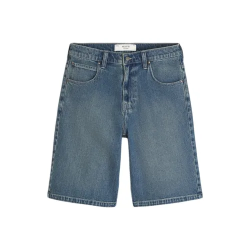 Hollister Джинсовые шорты Мужские Средне-синие