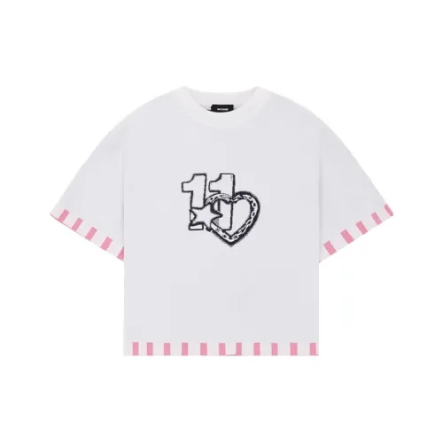 WE11DONE Розовый Женские Короткие Топы