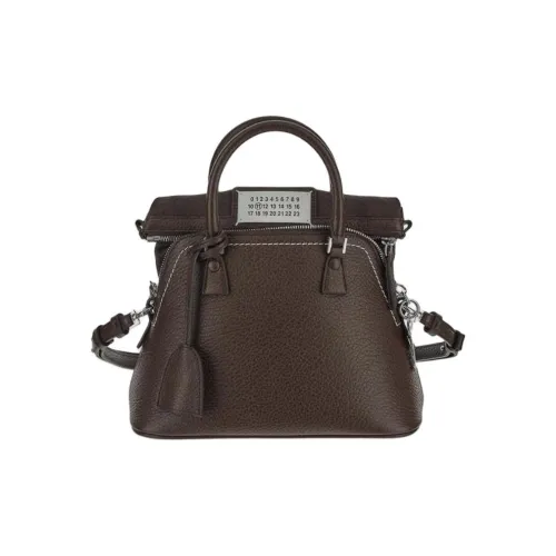 Maison Margiela 5AC Кожа Тоут Сумка Сумка для покупок Сумка на плечо Сумка Женская Цвет Орех