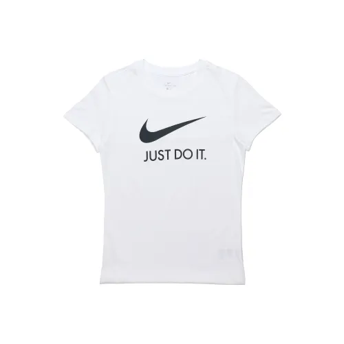 nike Комплект с короткими рукавами T-рубашка Женская Белая