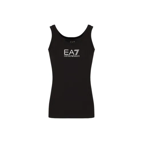 EMPORIO ARMANI EA7 Черные Женские Майки