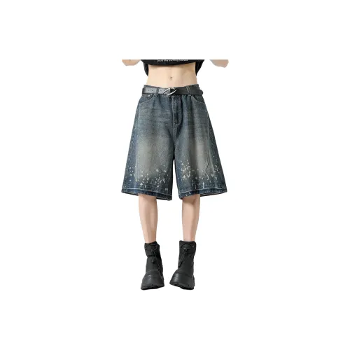 Paddy Julia Джинсовые шорты Унисекс Винтажный синий
