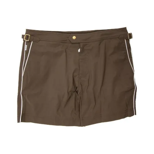 TOM FORD Коричневые Мужские Пляжные Шорты