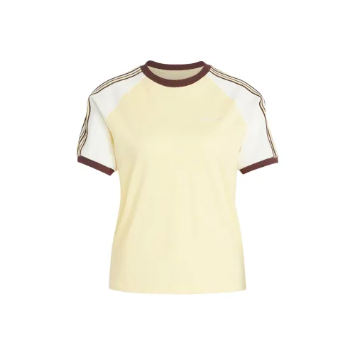 Adidas Originals 80s Рукав реглан T-рубашка Женская Желтая