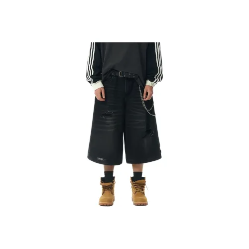 JHYQ Черные унисекс джинсовые шорты