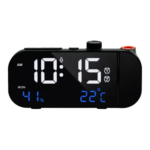 HENSE Электронный Механизм Пластик Будильник Унисекс Черный