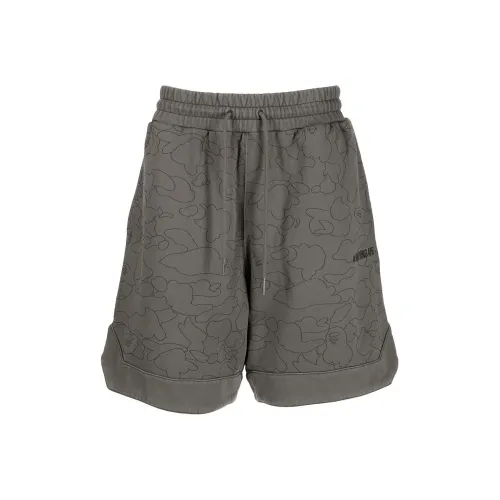 A BATHING APE Серые Мужские Спортивные Шорты