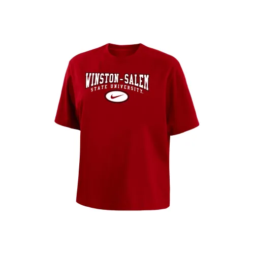 NIKE Женские футболки красного цвета