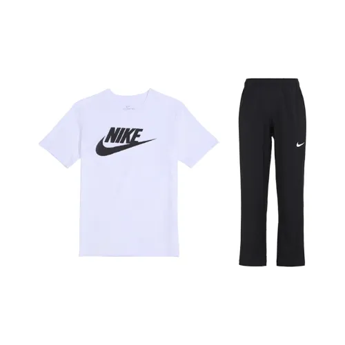 Nike Белый+Черный Мужская Повседневная Спортивная Одежда