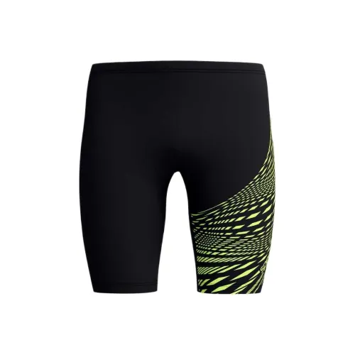 Speedo Плавательные шорты Мужские Черные Желтые