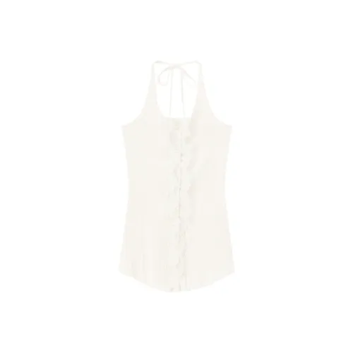 CHUU Молочно-белые Женские Майки