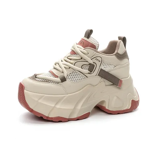 The Mystery Of Glamour визуально увеличивает рост Низкий топ Толстая подошва Кроссовки Женские