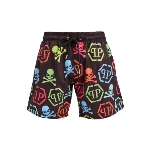 PHILIPP PLEIN Черные Мужские Повседневные Шорты