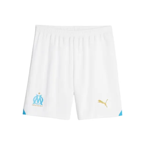 PUMA Olympique de Marseille Футбол Шорты Повседневные шорты Мужские Белые