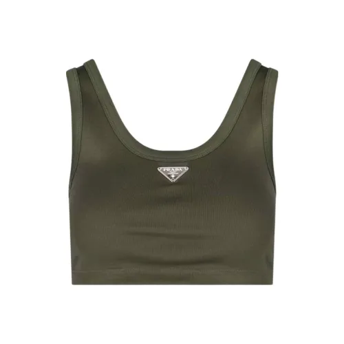 PRADA Зеленые Женские Майки
