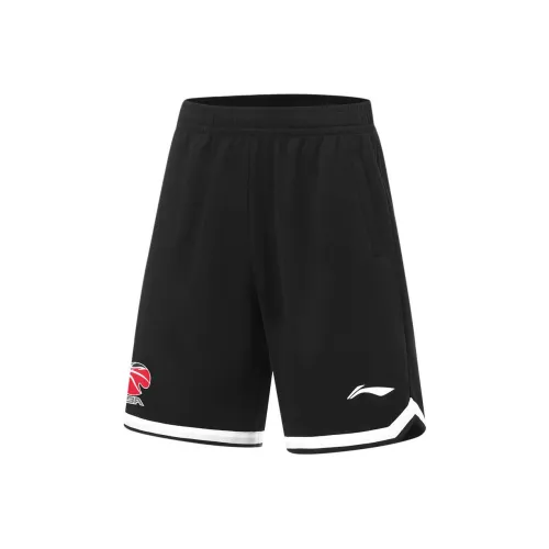 LINING Jimmy Butler Черный Стандартный Белый Мужские Повседневные Шорты