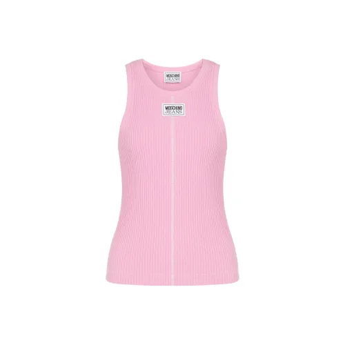MOSCHINO Розовые Женские Майки