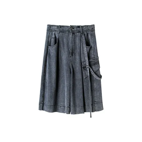 HUANXIANGZHE Повседневные шорты Унисекс Черный Серый