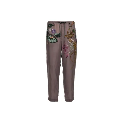 DRIES VAN NOTEN Фиолетовые Мужские Повседневные Штаны