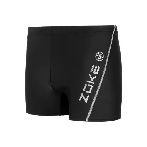 ZOKE Плавательные шорты Мужские Черный Серебряный