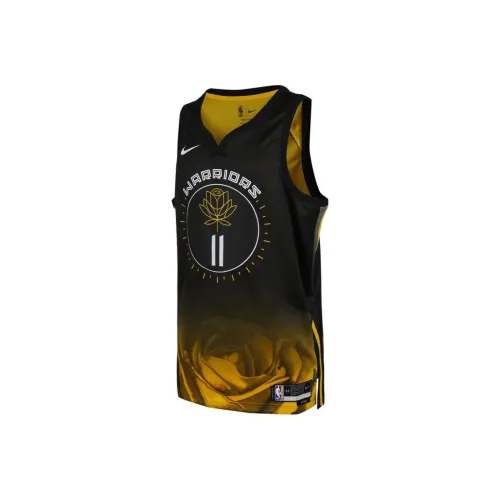 Nike Swingman Баскетбольная Джерси Унисекс Черное Золото