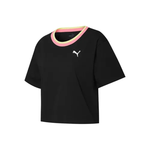 PUMA Черные Женские Короткие Топы