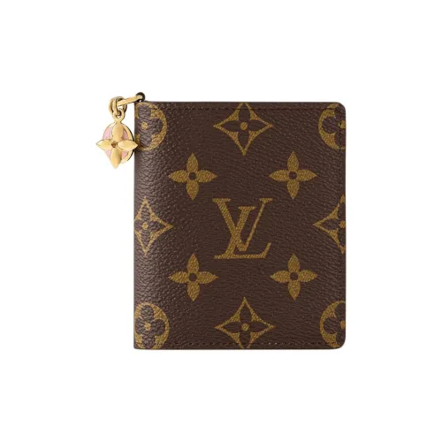 LOUIS VUITTON CHARMS Холст Кошелек Женский Коричневый
