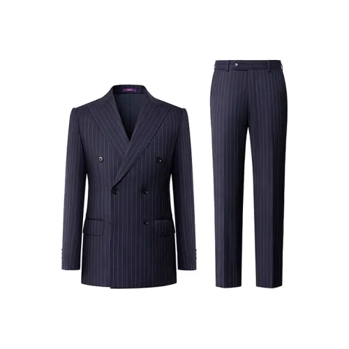 SKARO Бизнес-костюм мужской темно-синий