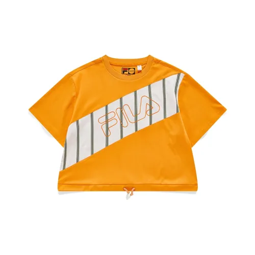 FILA FUSION Термо Апельсин Женские Короткие Топы