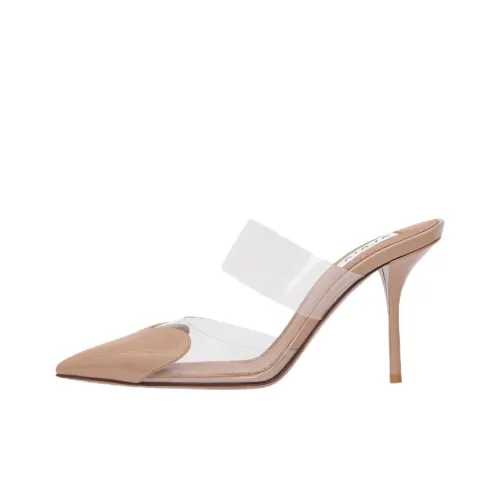 Alaia Домашние тапочки 9 см Женские Бежевые