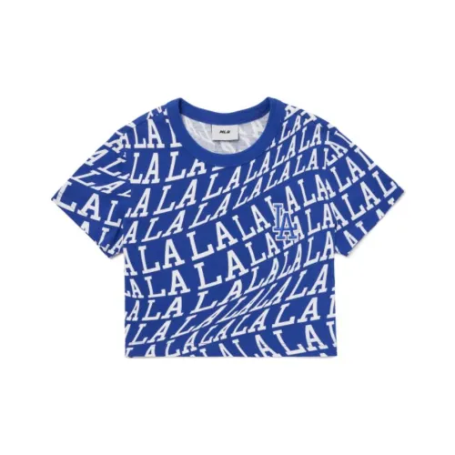 MLB Синий Женские Короткие Топы