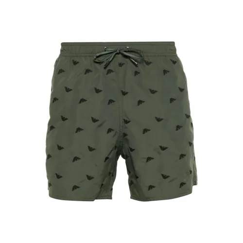 EMPORIO ARMANI Пляжные шорты Мужские Зеленые