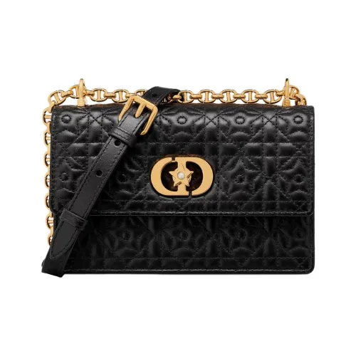 DIOR Miss Caro Sheepskin Сумка через плечо Мини Женская Черная