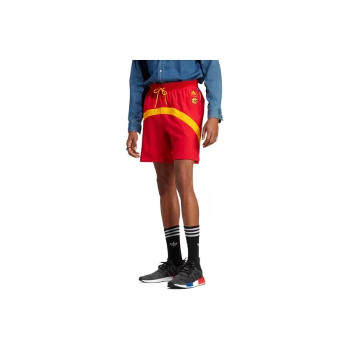Adidas Баскетбольные шорты Мужские Красные