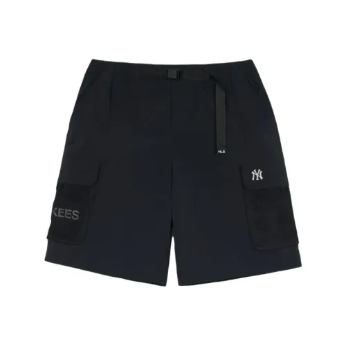 Mlb Base Logo Базовый New York Yankees Gofcore Шорты карго Унисекс Черный