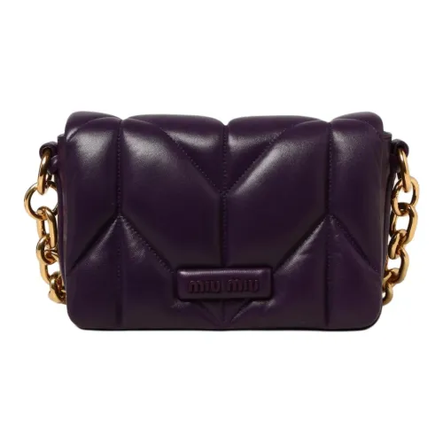 MIU MIU Сумка через плечо из кожи сумка на плечо женская фиолетовая