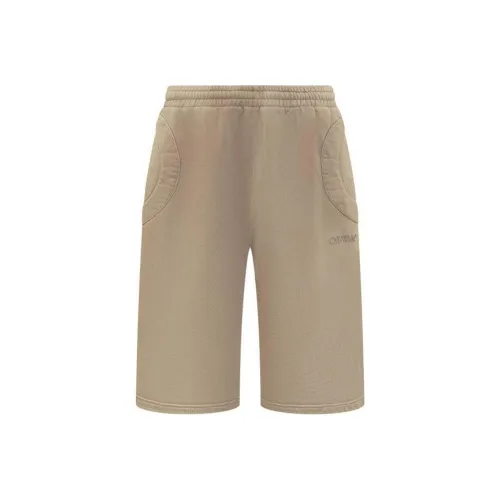 Off Белый FW23 Повседневные шорты Стандартные Мужские Бежевые