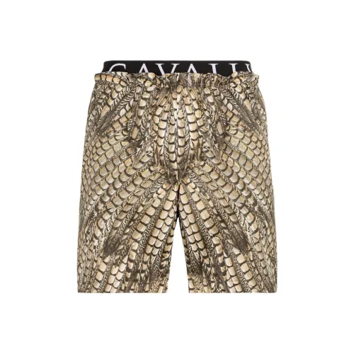 Roberto Cavalli SS24 Пляжные шорты Мужские Коричневые