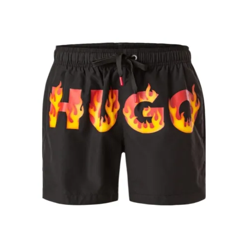 Hugo Boss Пляжные шорты Мужские Черные