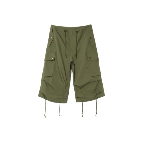 Needles SS25 Карго шорты унисекс оливковый