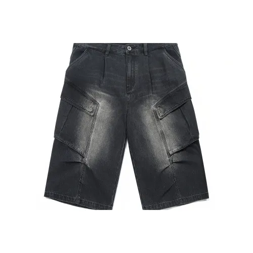 Guuka Мужские джинсовые шорты черного цвета