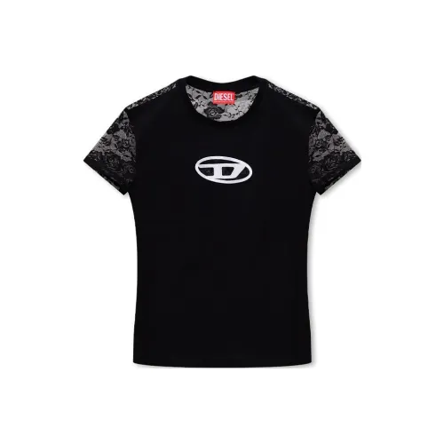 DIESEL Черные Женские Футболки