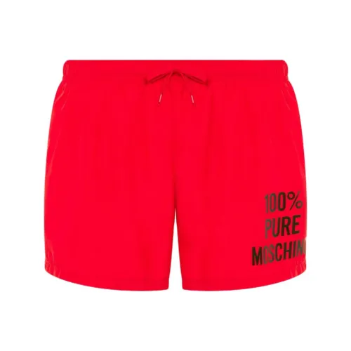 MOSCHINO Плавательные шорты Мужские Красные