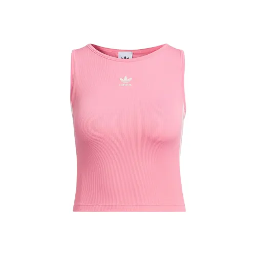 Adidas Originals 3 Stripes Майка Женская Светло-Розовая Красная