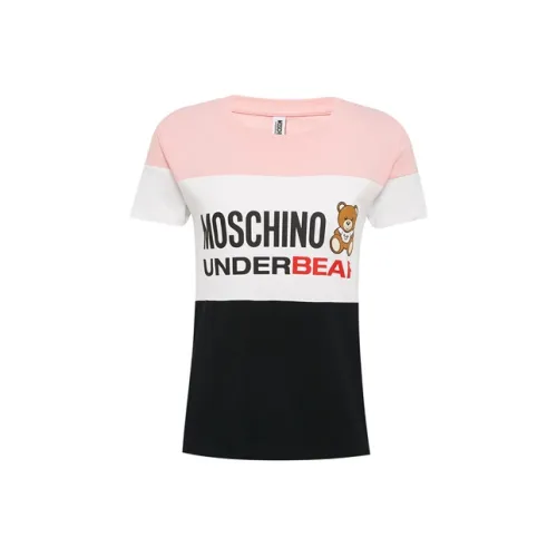 MOSCHINO Розовый, белый, черный Женские футболки